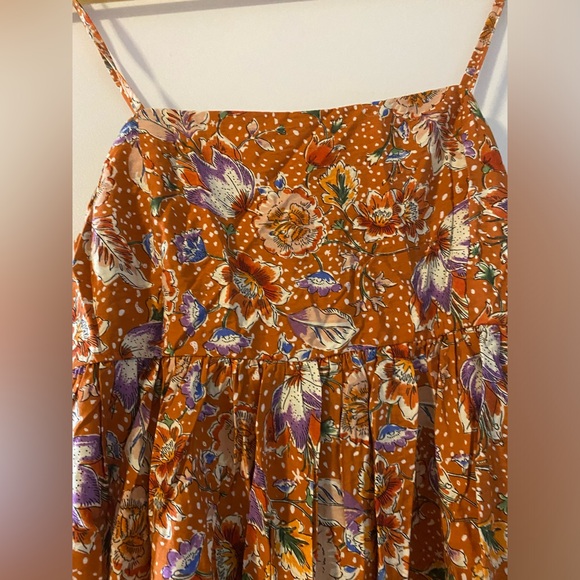 Mango dress XS -2 summer wide skirt maxi dress - Picture 3 of 6